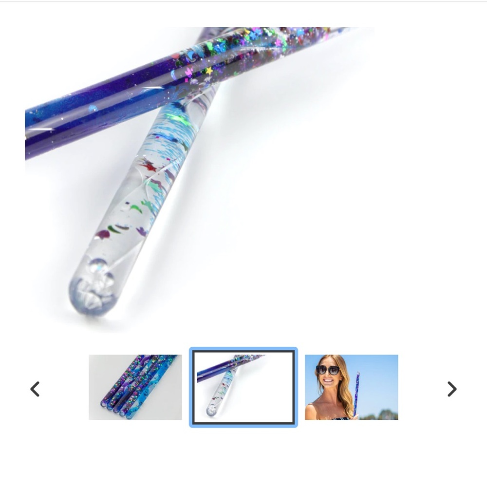 SET OF 3 !!! 🦋 Glitter Meditation Wand 🦋 NWT - Picture 3 of 9